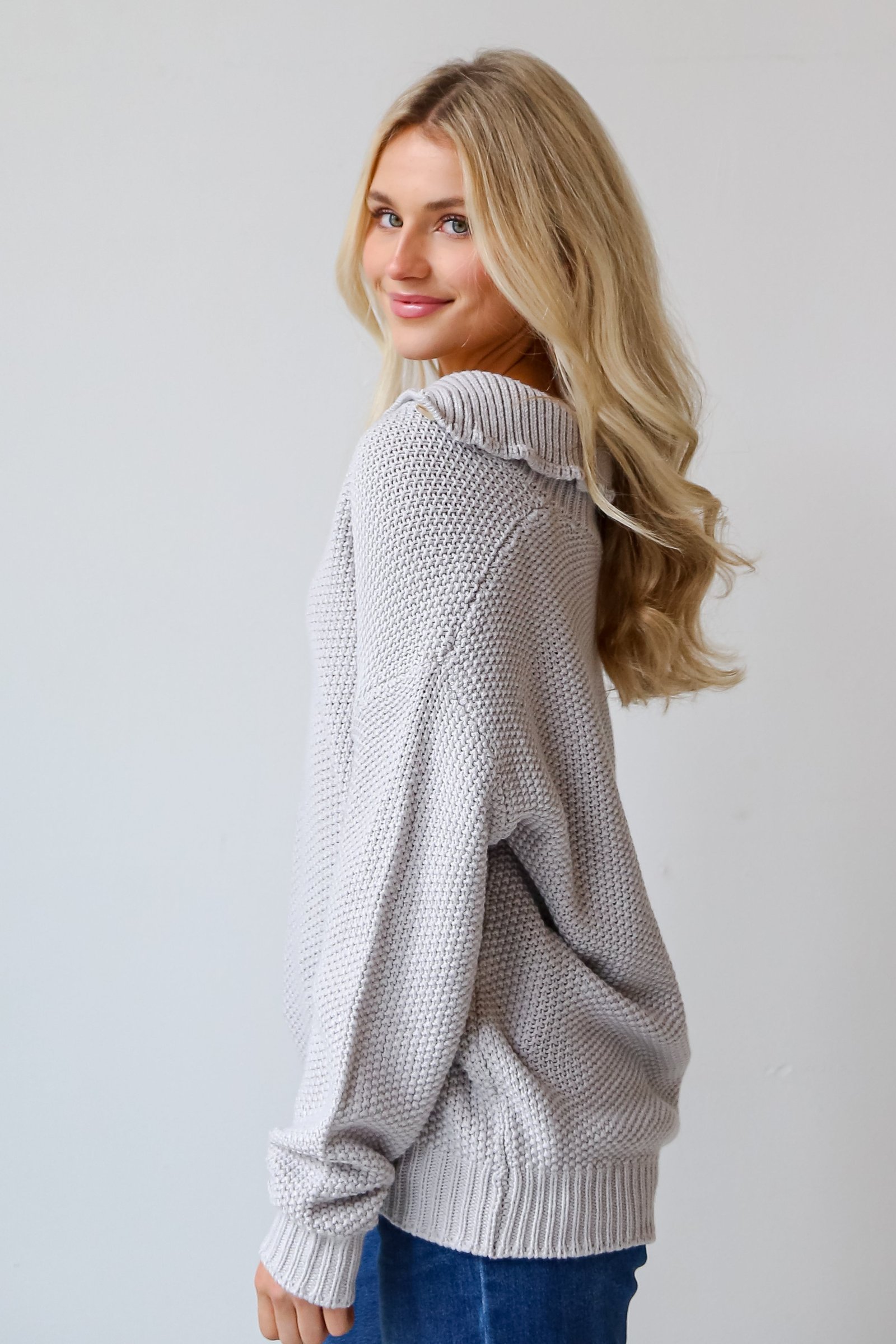 Taylor Collared Oversized Sweater